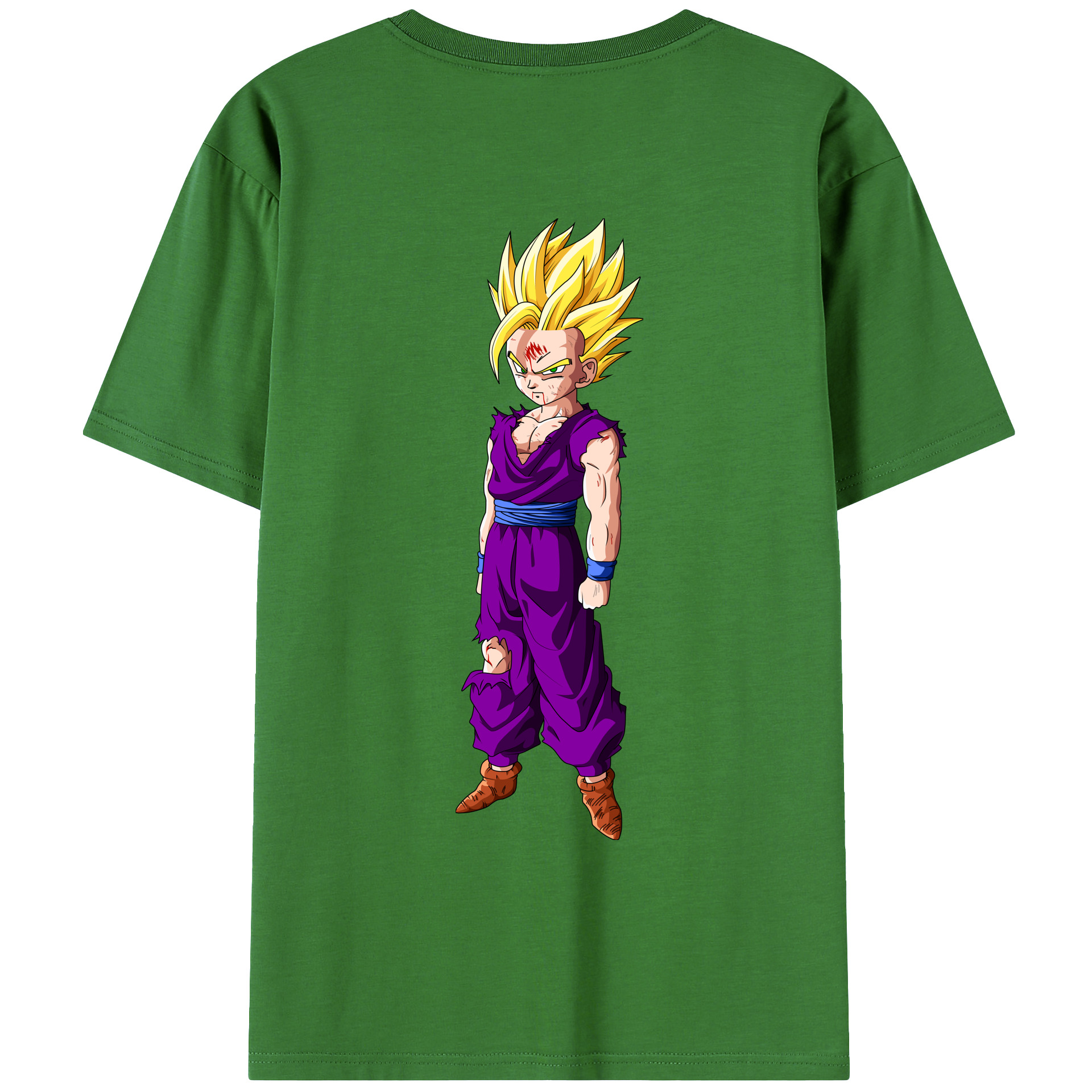 （画像用） ドラゴンボール 孫 悟飯（そんごはん）DRAGON BALL Son Gohan レディース半袖Tシャツ(バックプリント)